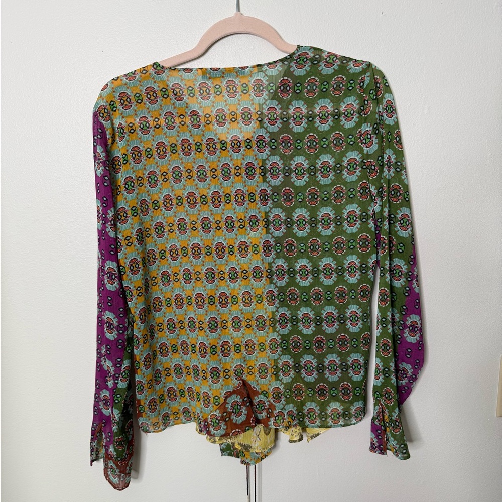 Multicolor Patchwork Blouse - image 2